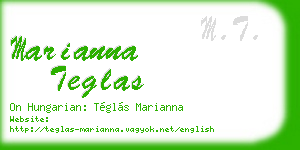 marianna teglas business card