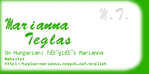 marianna teglas business card